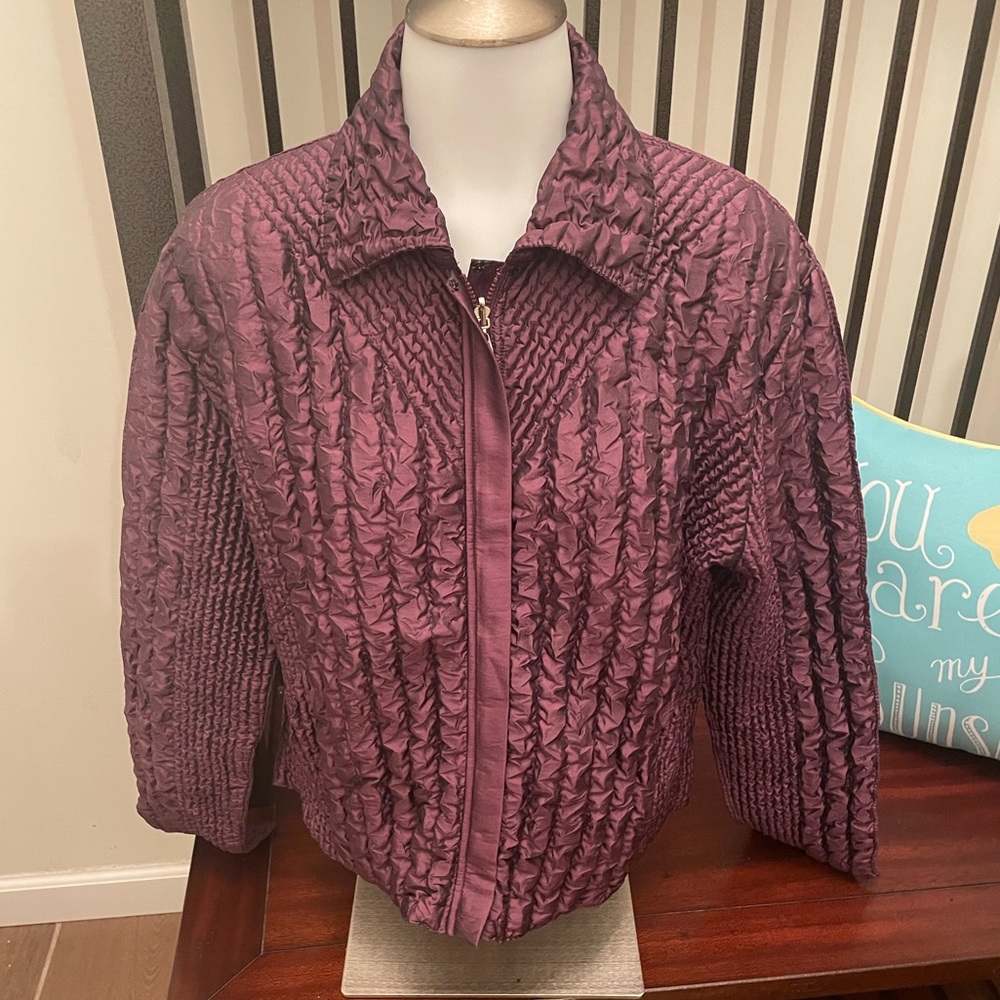 Plum springtime jacket